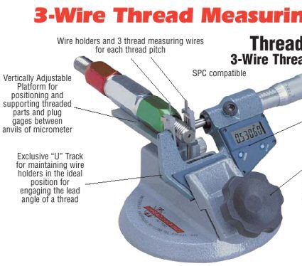 Thread Measuring Wire Set 